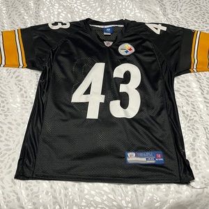 on Field black Troy Polamalu jersey # 43